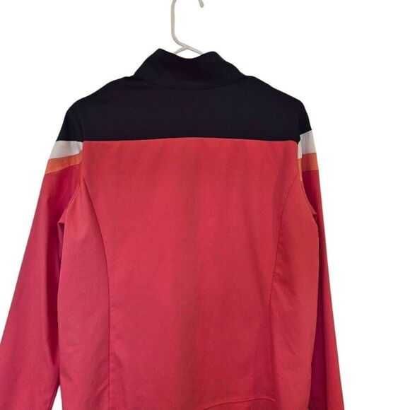 Made for Life Women's Zip Front Coral & Navy Polyester Jacket w Pockets - Picture 9 of 10